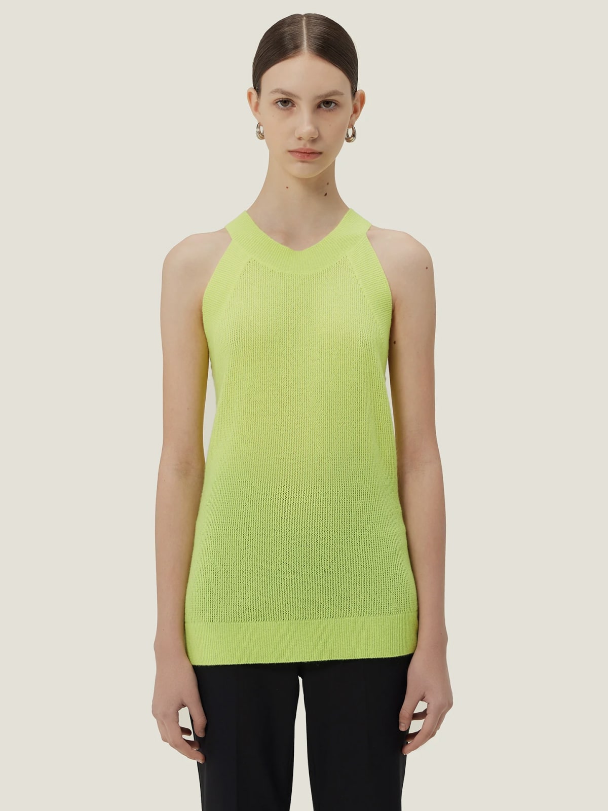 Sleeveless Cashmere Top