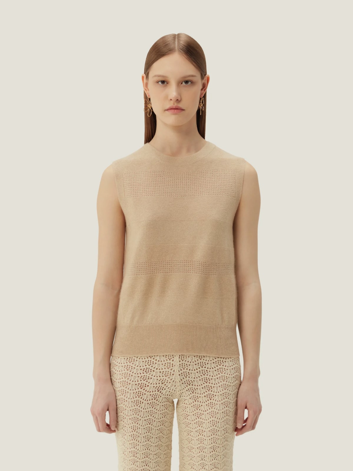 Organic Colour Seamless Cashmere Vest