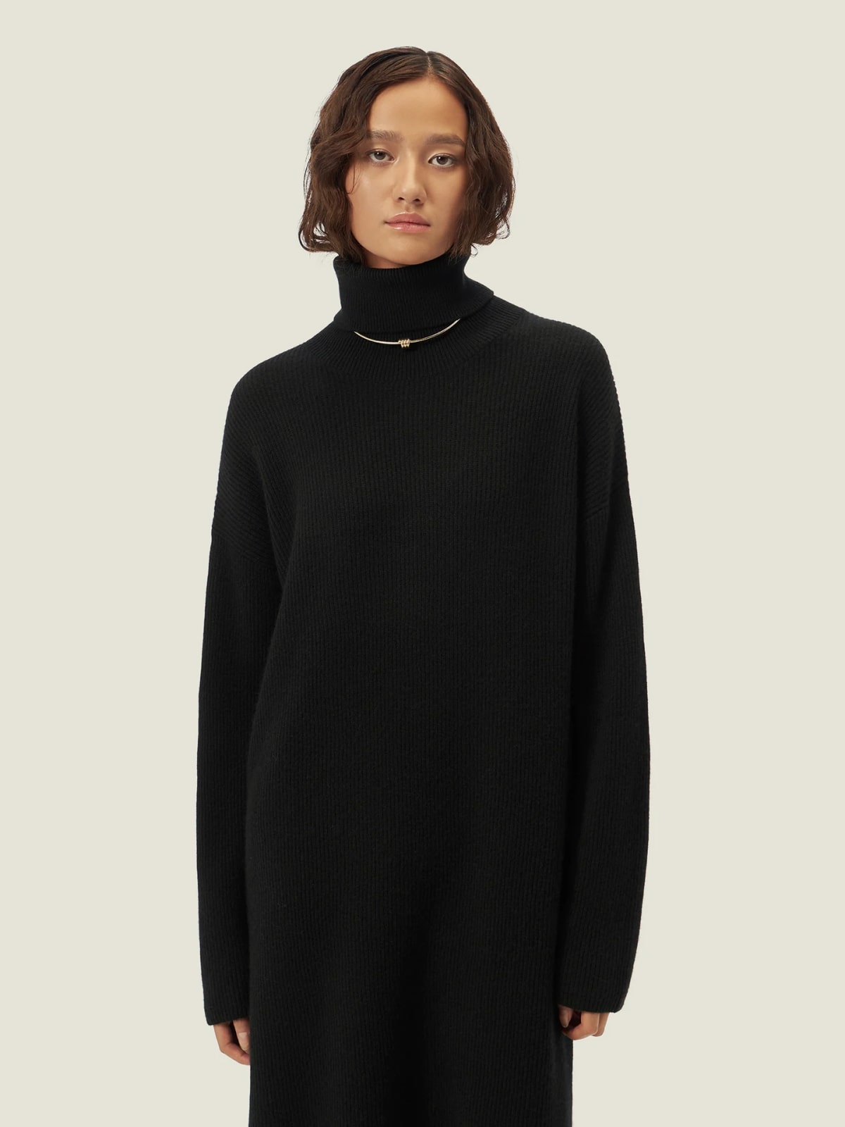 Cashmere Turtleneck Dress